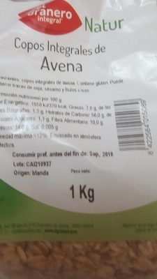 Sucre et nutriments contenus dans El granero