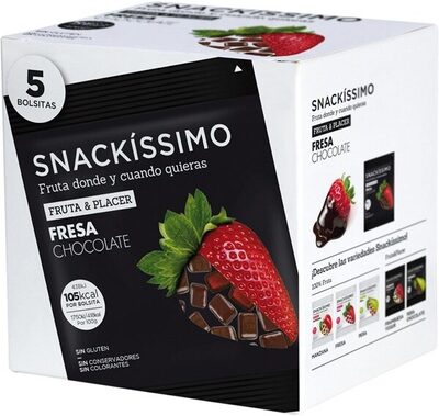 Sucre et nutriments contenus dans Snackissimo