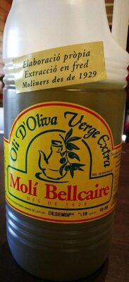 Sucre et nutriments contenus dans Moli bellcaire