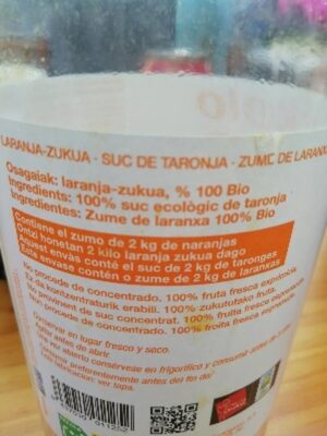 Sucre et nutriments contenus dans Ekolo