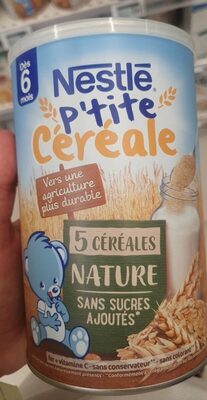 Sucre et nutriments contenus dans P-tite cereale