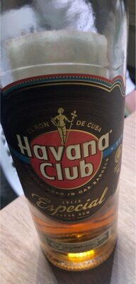 Sucre et nutriments contenus dans Havana club