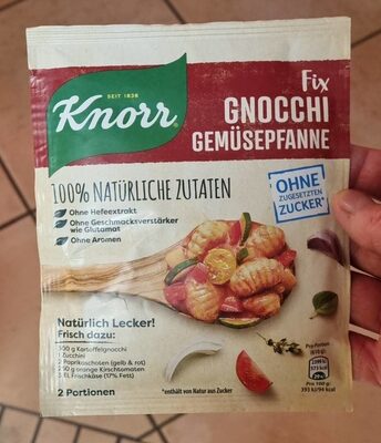 Zucker und Nährstoffe drin Knorr fix