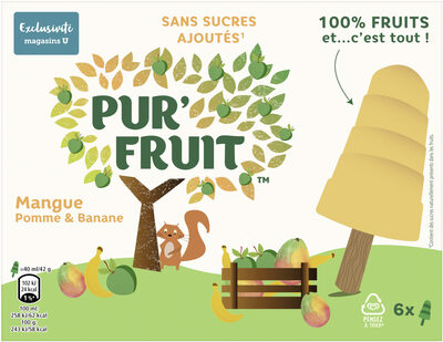 Azúcar y nutrientes en Pur fruit