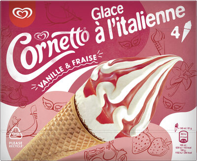 Sugar and nutrients in Cornetto