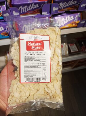 Sucre et nutriments contenus dans Natural nuts