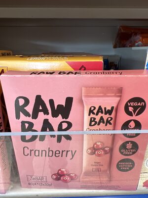 Sucre et nutriments contenus dans Raw bar