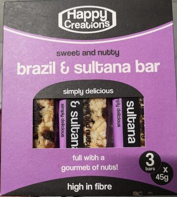 Sucre et nutriments contenus dans Happy creations