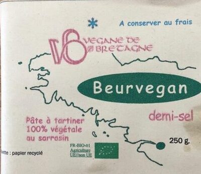 Sucre et nutriments contenus dans Vegane de bretagne