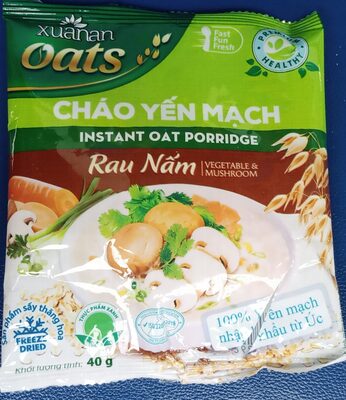 Sucre et nutriments contenus dans Xuan oats