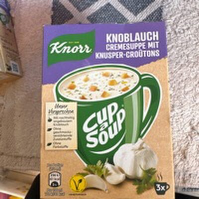 Zucker und Nährstoffe drin Knorr cup a soup