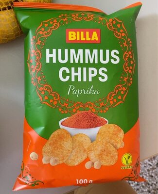 Zucker und Nährstoffe drin Billa hummus chips paprika