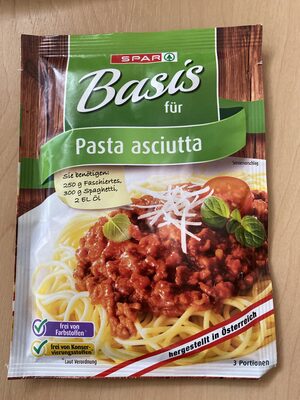 Pasta asciutta basis