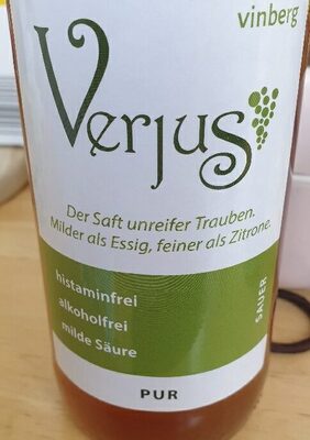 Zucker und Nährstoffe drin Vinberg