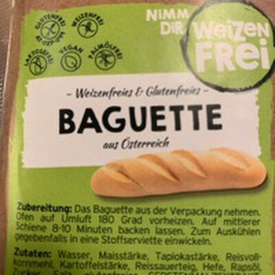 Zucker und Nährstoffe drin Weizenfrei