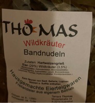 Zucker und Nährstoffe drin Thomas