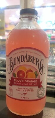 Blood orange sparkling drink