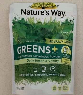 Sucre et nutriments contenus dans Nature s way