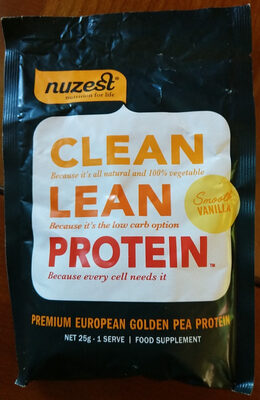 Sucre et nutriments contenus dans Nuzest