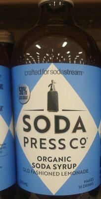 Sucre et nutriments contenus dans Soda press co